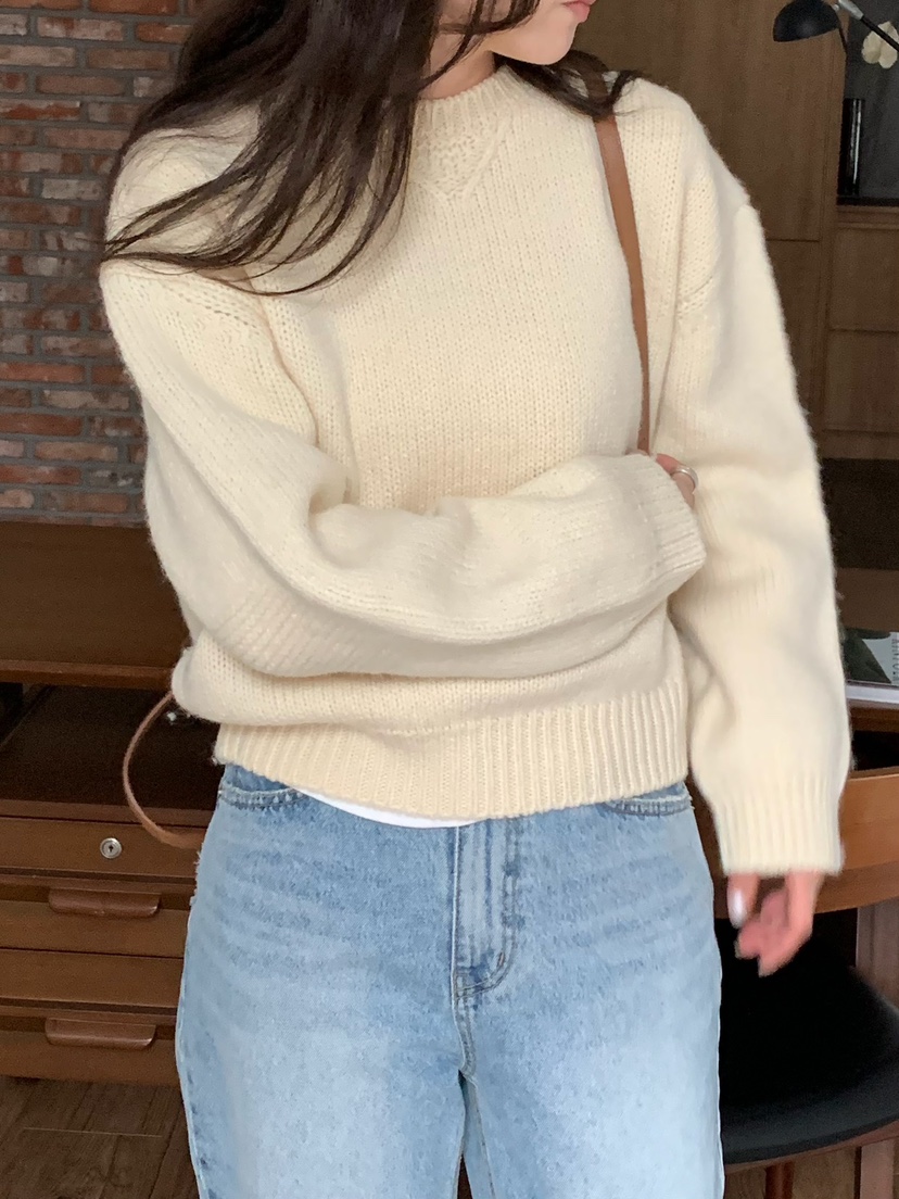 BLEECKER韓國直郵㊣女士新款職業熱賣時尚25秋冬推薦針織衫BLEECKER針織衫