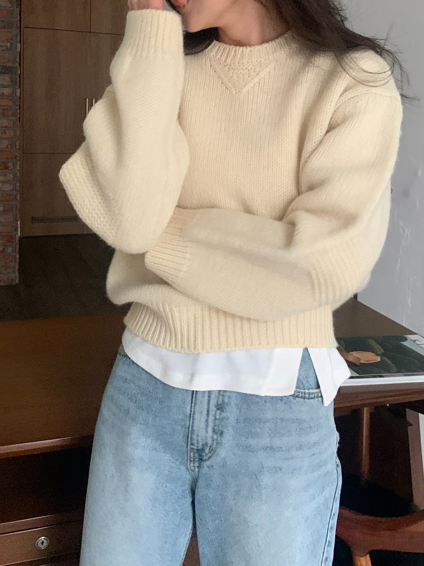 BLEECKER韓國直郵㊣女士新款職業熱賣時尚25秋冬推薦針織衫BLEECKER針織衫