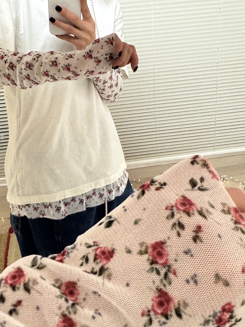 FRANC—L東大門㊣直郵女士新品推薦25秋冬長袖T恤兩面穿復古FRANC長袖T恤