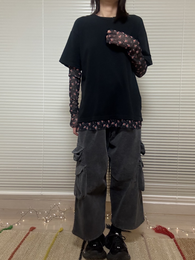 FRANC—L東大門㊣直郵女士新品推薦25秋冬長袖T恤兩面穿復古FRANC長袖T恤