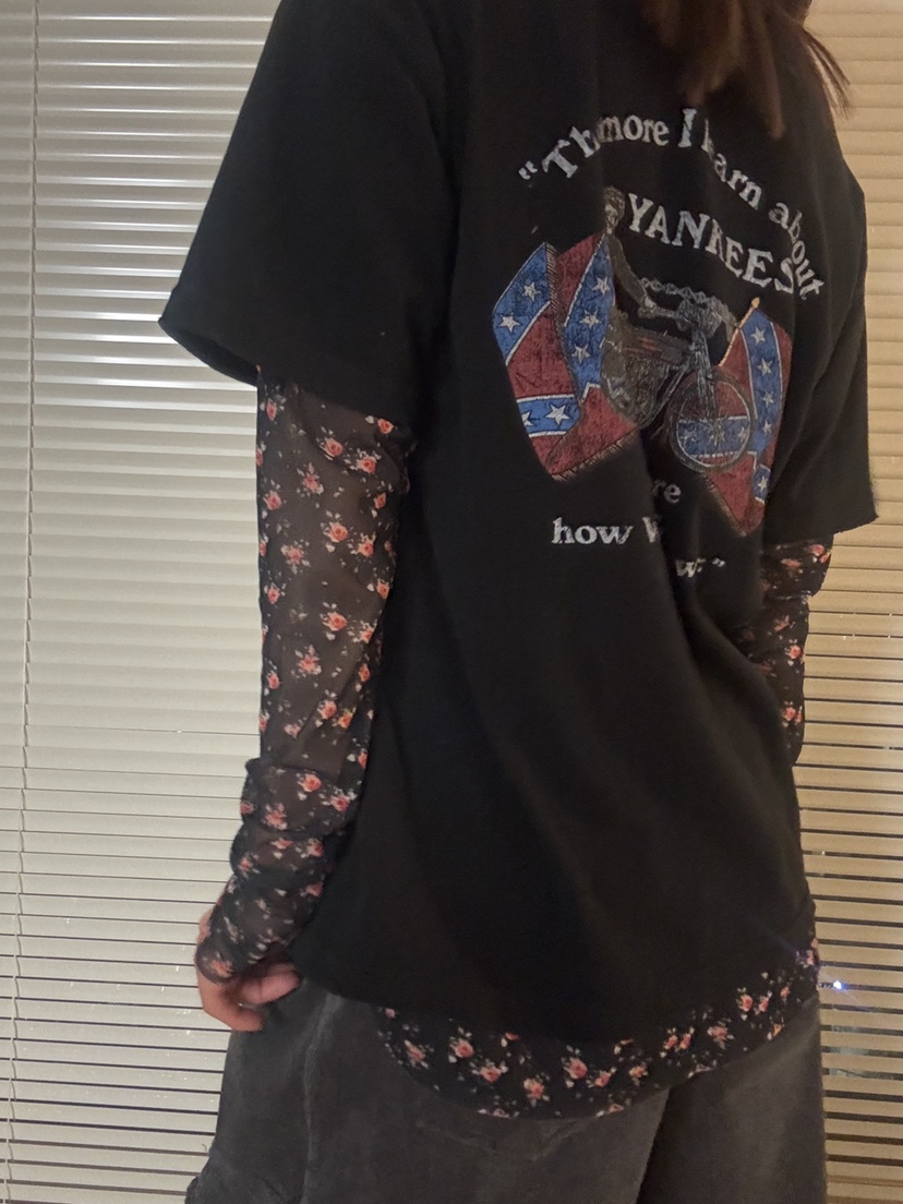 FRANC—L東大門㊣直郵女士新品推薦25秋冬長袖T恤兩面穿復古FRANC長袖T恤