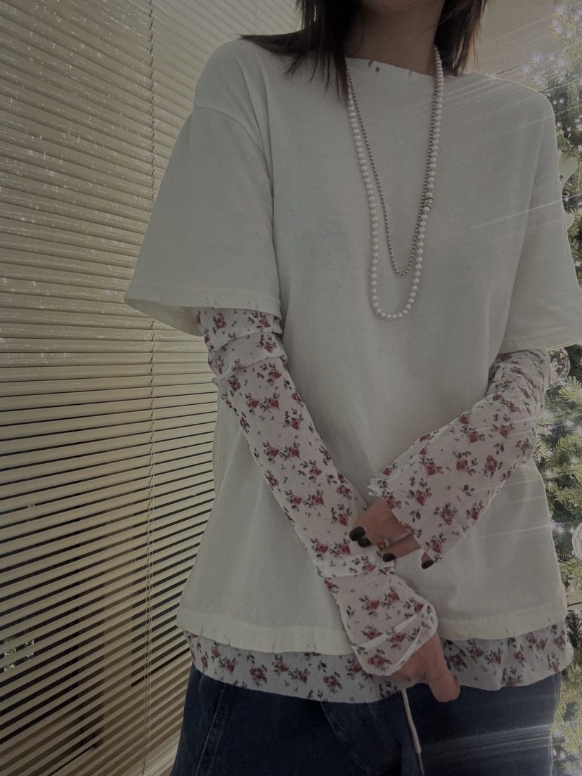 FRANC—L東大門㊣直郵女士新品推薦25秋冬長袖T恤兩面穿復古FRANC長袖T恤圖色1