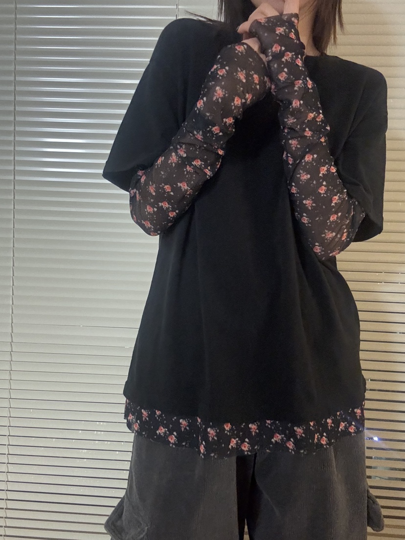 FRANC—L東大門㊣直郵女士新品推薦25秋冬長袖T恤兩面穿復古FRANC長袖T恤圖色2