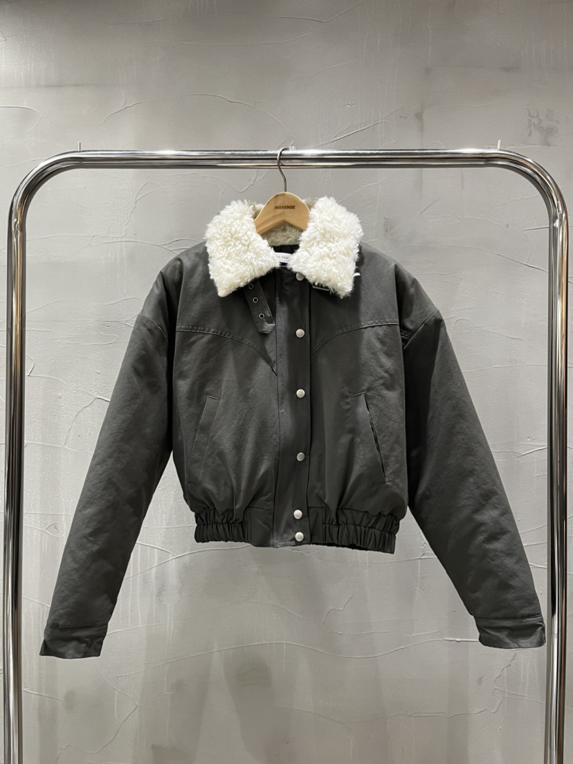 INSSENSE-A東大門㊣直郵女裝新品25秋冬休閑推薦人氣短款棉服INSSENSE-A短款棉服圖色1