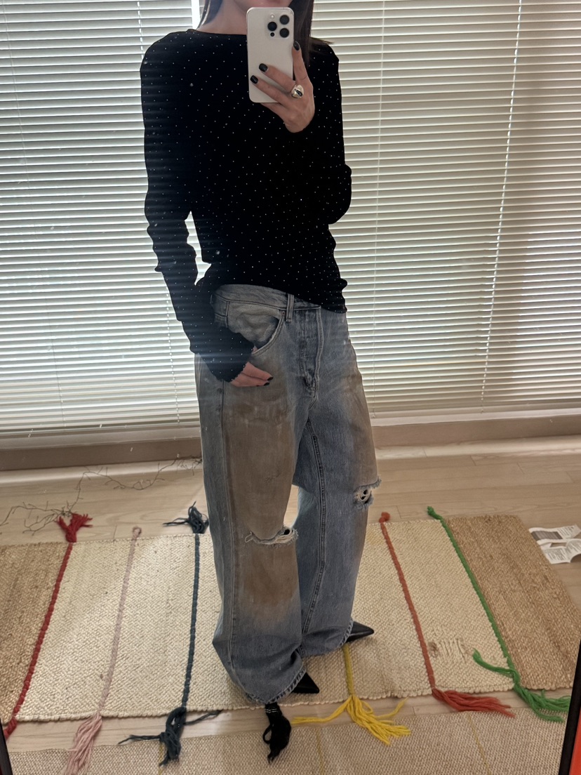 FRANC—L東大門㊣直郵女士新品推薦人氣職業25秋冬休閑牛仔褲FRANC牛仔褲