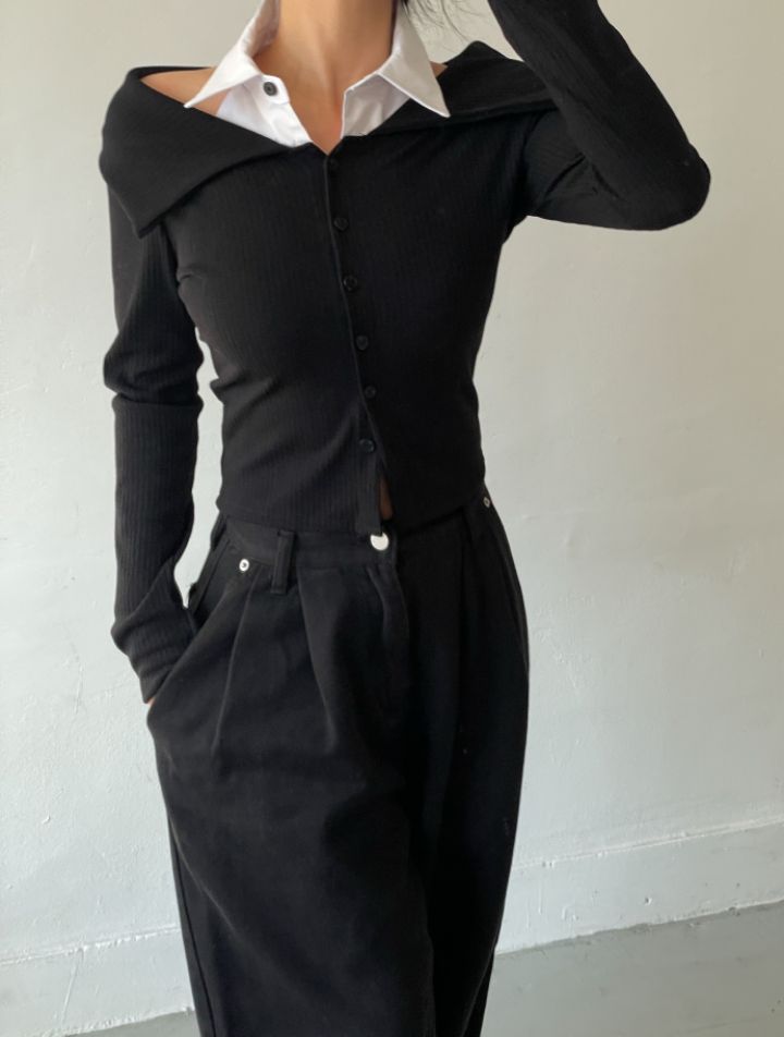 CRONG韓國直郵㊣女裝新品時尚休閑職業人氣25秋冬襯衫蕾絲衫CRONG襯衫/蕾絲衫