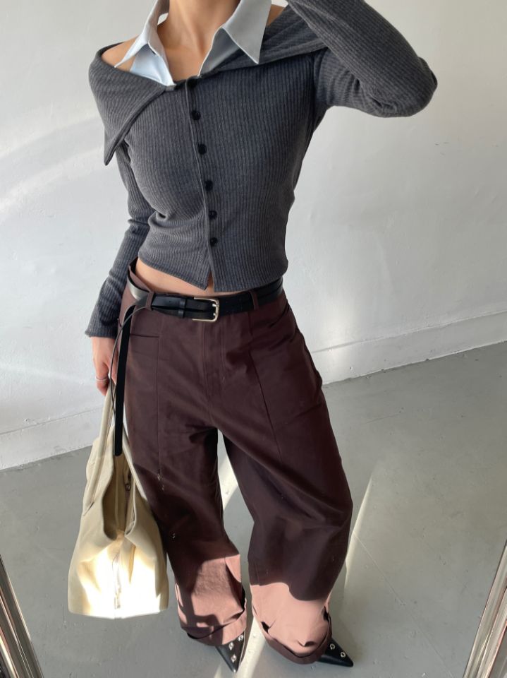 CRONG韓國直郵㊣女裝新品時尚休閑職業人氣25秋冬襯衫蕾絲衫CRONG襯衫/蕾絲衫