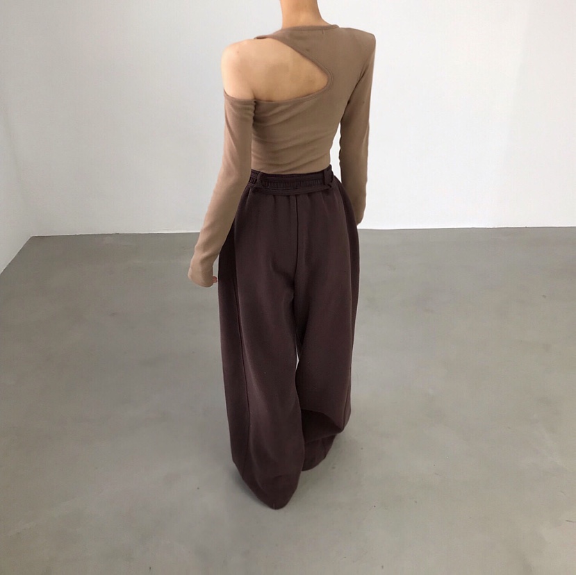 2TWO MOON韓國代購㊣女裝新款職業人氣休閑時尚長袖T恤兩面穿2TWO MOON長袖T恤