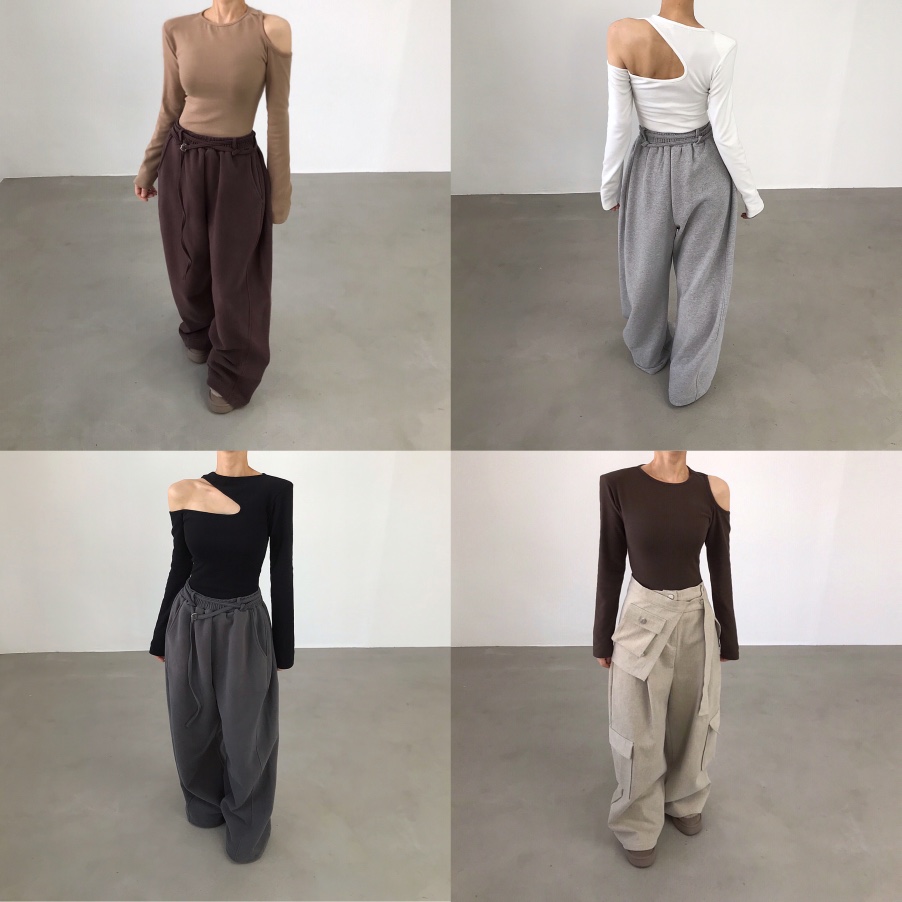 2TWO MOON韓國代購㊣女裝新款職業人氣休閑時尚長袖T恤兩面穿2TWO MOON長袖T恤