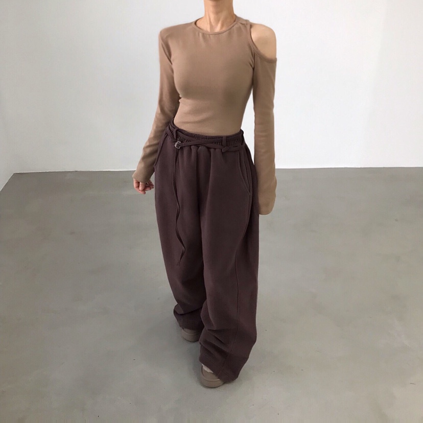 2TWO MOON韓國代購㊣女裝新款職業人氣休閑時尚長袖T恤兩面穿2TWO MOON長袖T恤圖色4