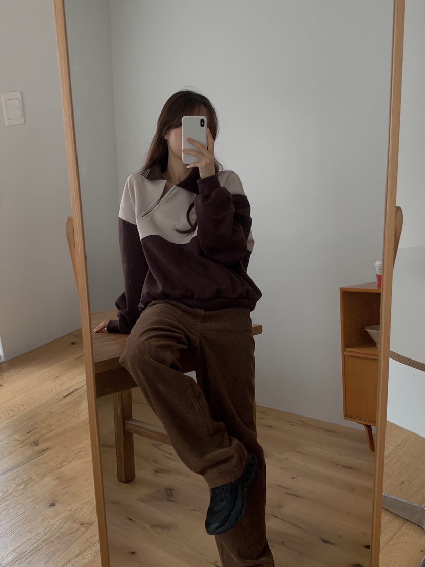 FORMSTUDIO韓國直郵㊣女士新款時尚25秋冬職業衛衣雙排扣拉鏈FORMSTUDIO衛衣