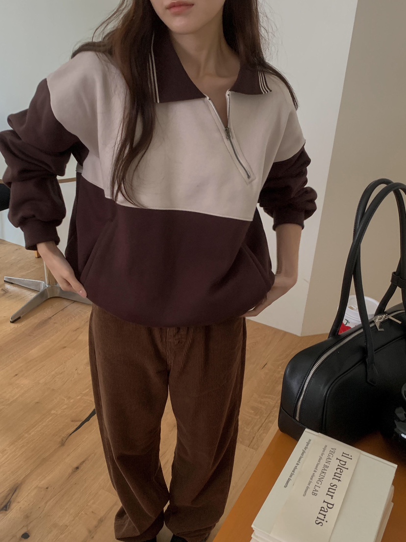 FORMSTUDIO韓國直郵㊣女士新款時尚25秋冬職業衛衣雙排扣拉鏈FORMSTUDIO衛衣