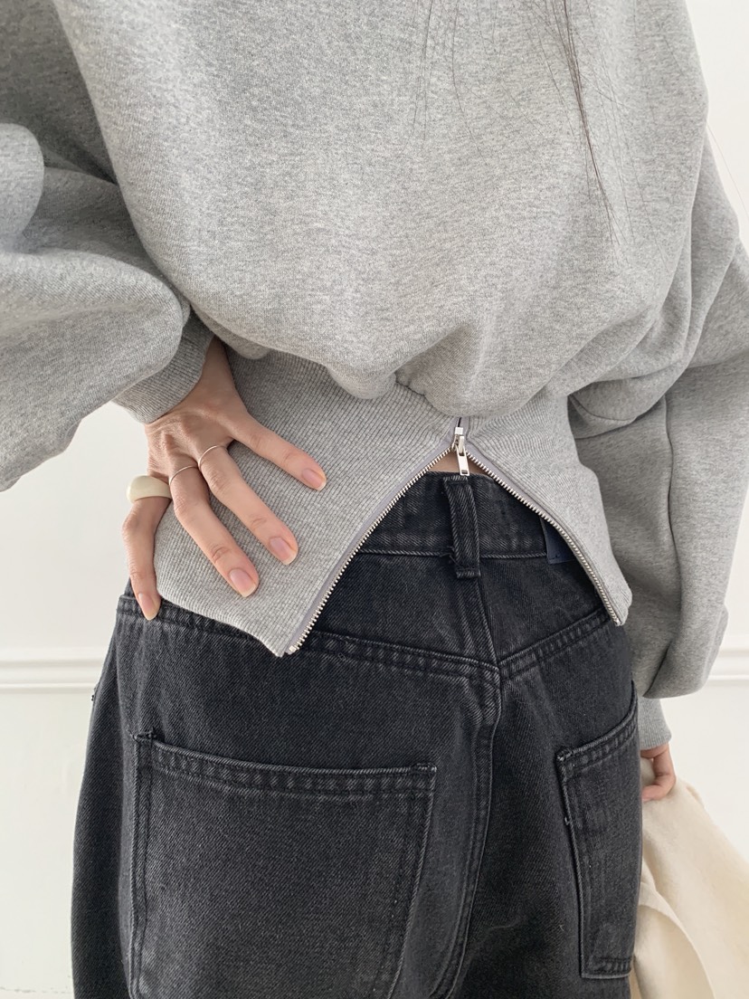 COME OPEN韓國直郵㊣女士新品休閑時尚熱賣推薦25秋冬衛衣拉鏈COMP-(COME OPEN)衛衣