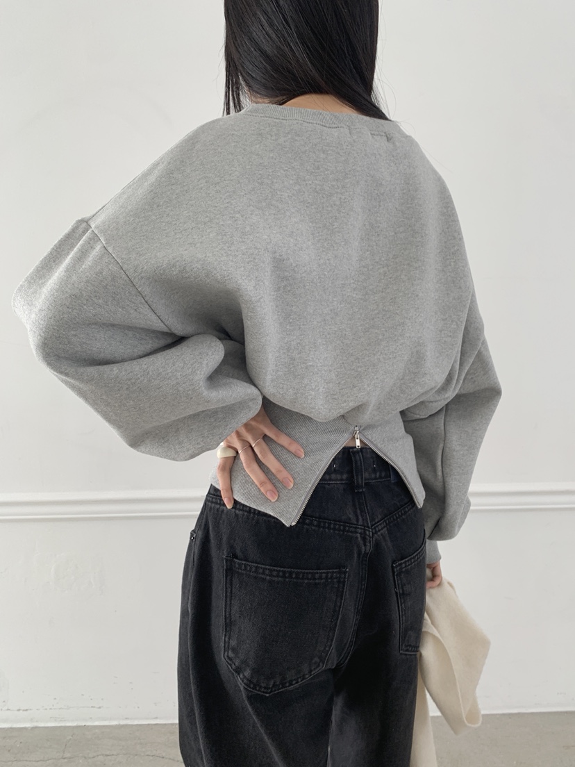 COME OPEN韓國直郵㊣女士新品休閑時尚熱賣推薦25秋冬衛衣拉鏈COMP-(COME OPEN)衛衣