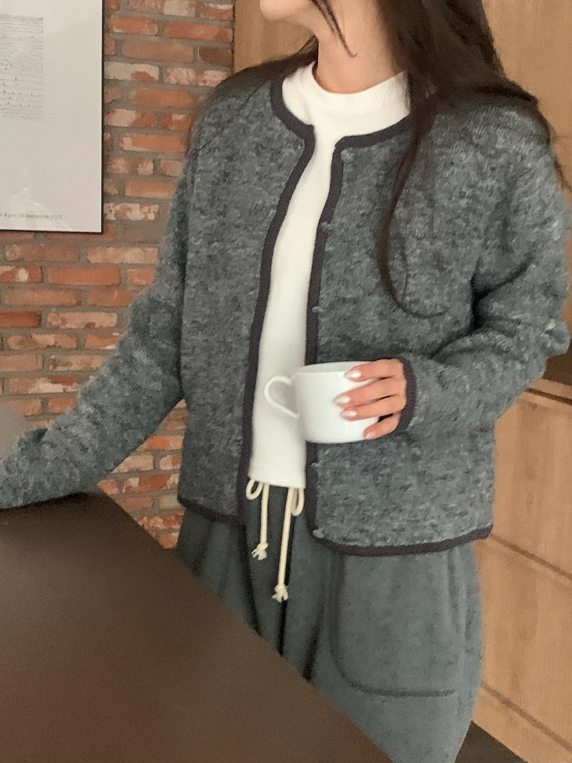 BLEECKER韓國代購㊣女裝新品時尚休閑25秋冬推薦人氣針織衫BLEECKER針織衫