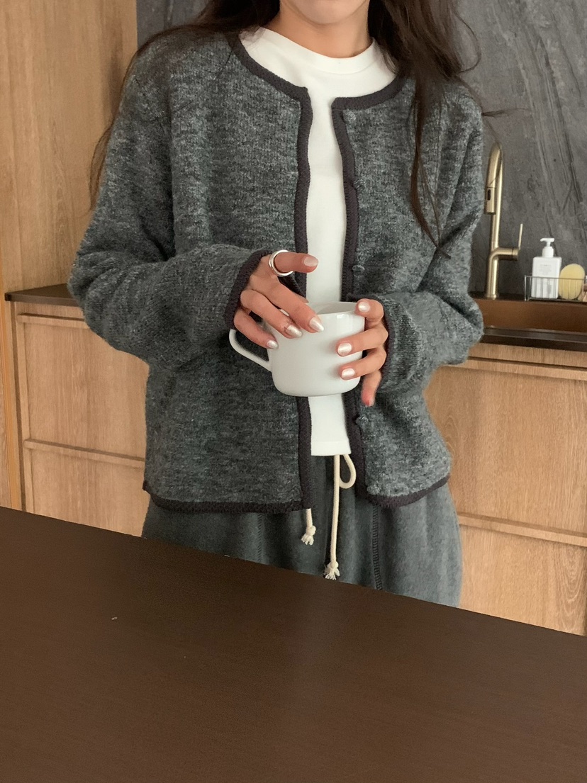 BLEECKER韓國代購㊣女裝新品時尚休閑25秋冬推薦人氣針織衫BLEECKER針織衫