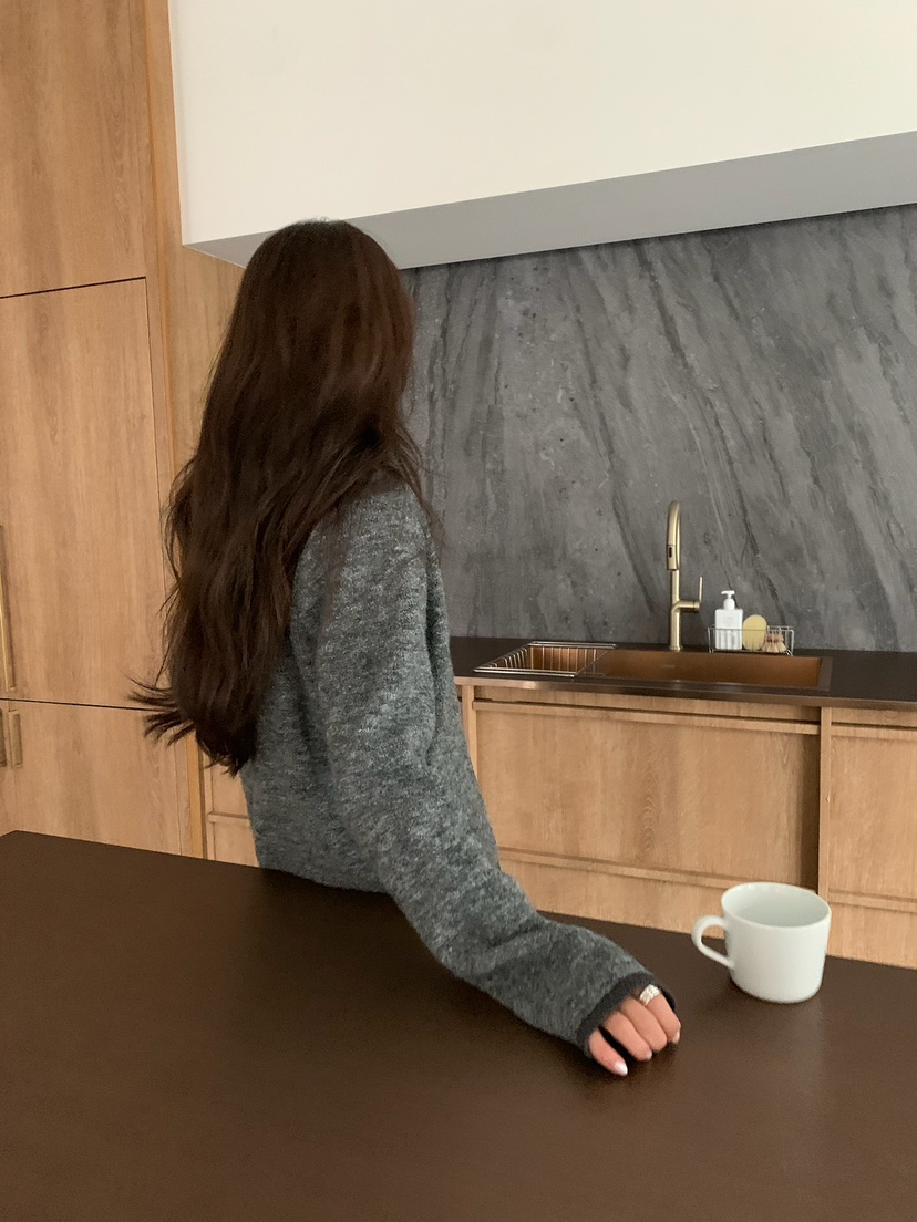 BLEECKER韓國代購㊣女裝新品時尚休閑25秋冬推薦人氣針織衫BLEECKER針織衫