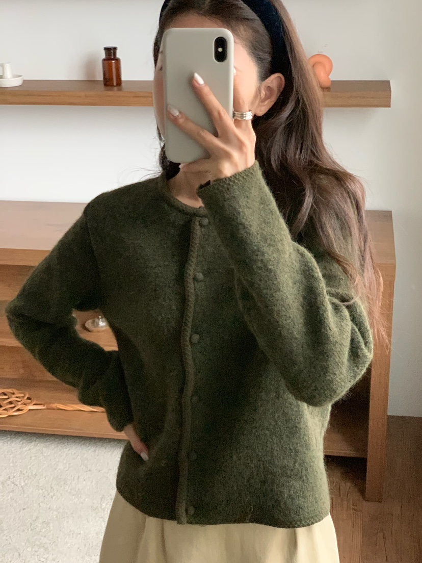 BLEECKER韓國代購㊣女裝新品時尚休閑25秋冬推薦人氣針織衫BLEECKER針織衫