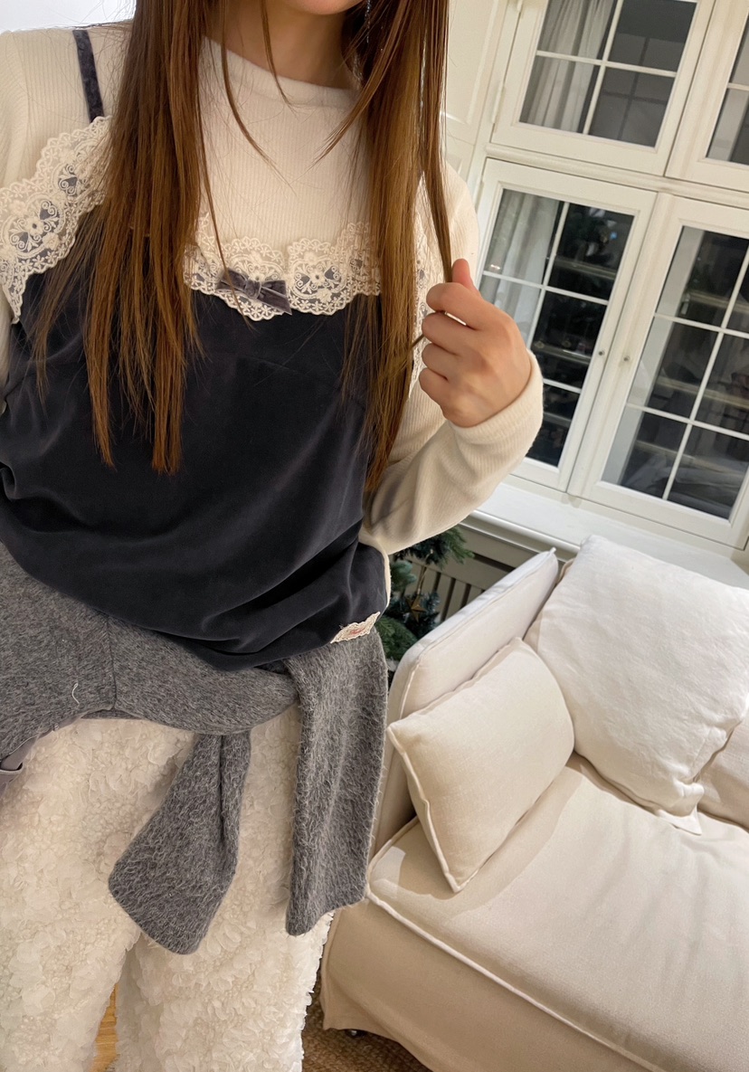 BOUTIQUE-L韓國直郵㊣女士新款熱賣25秋冬職業時尚長袖T恤BOUTIQUE-L長袖T恤