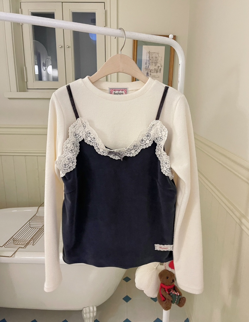 BOUTIQUE-L韓國直郵㊣女士新款熱賣25秋冬職業時尚長袖T恤BOUTIQUE-L長袖T恤圖色3