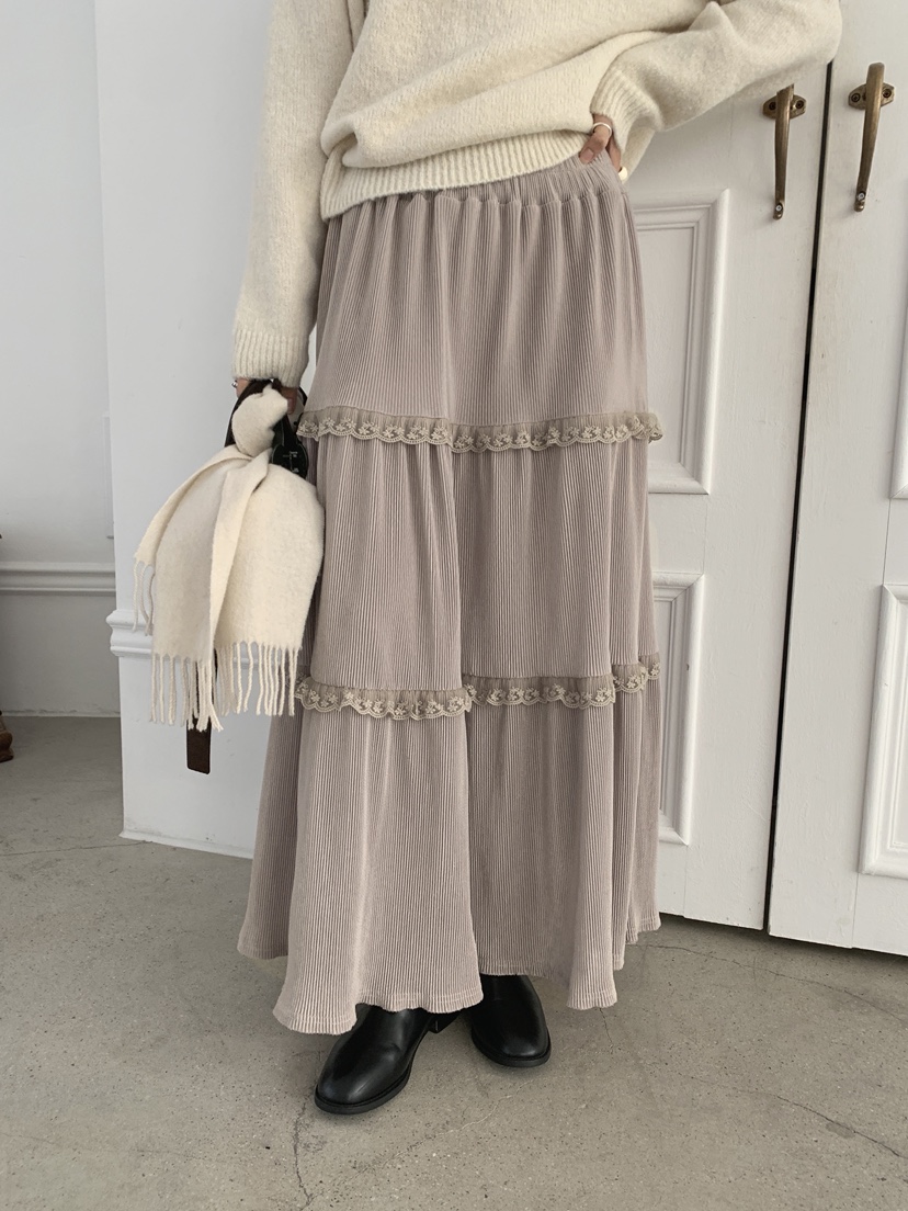 COME OPEN韓國代購㊣女士新品休閑人氣推薦25秋冬時尚長裙COME OPEN/HAPER長裙