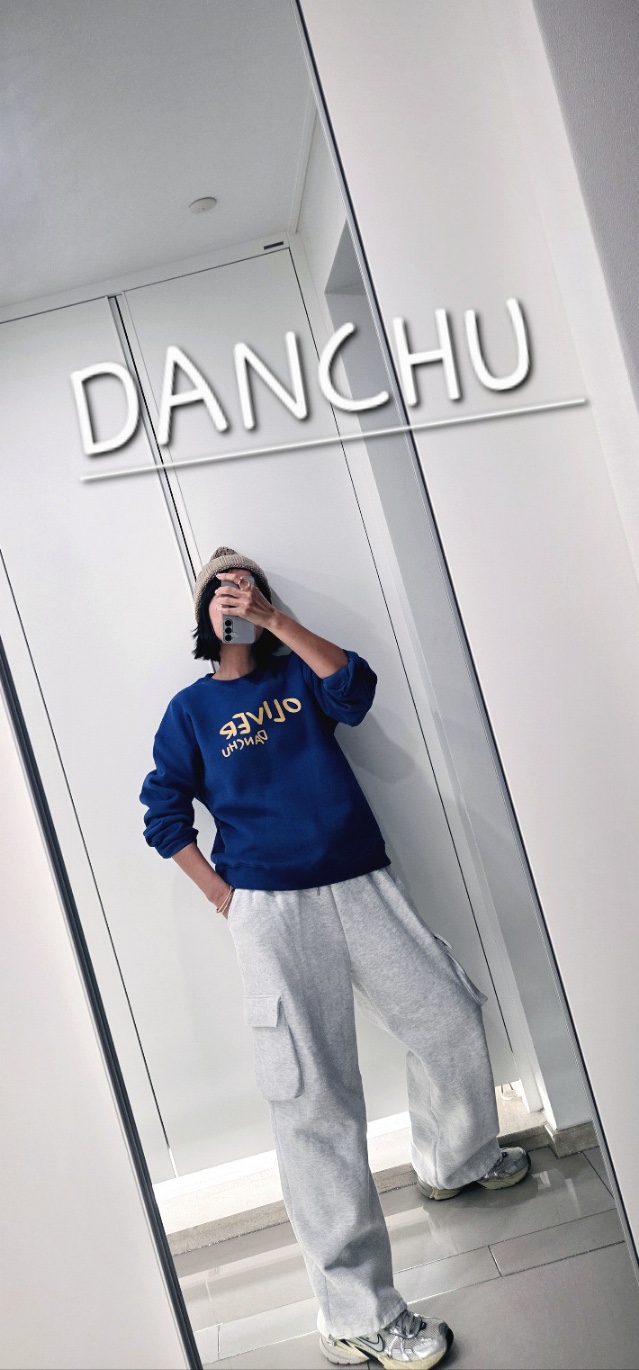 DANCHU韓國直郵㊣女士新款人氣熱賣25秋冬休閑職業衛衣加絨DANCHU衛衣