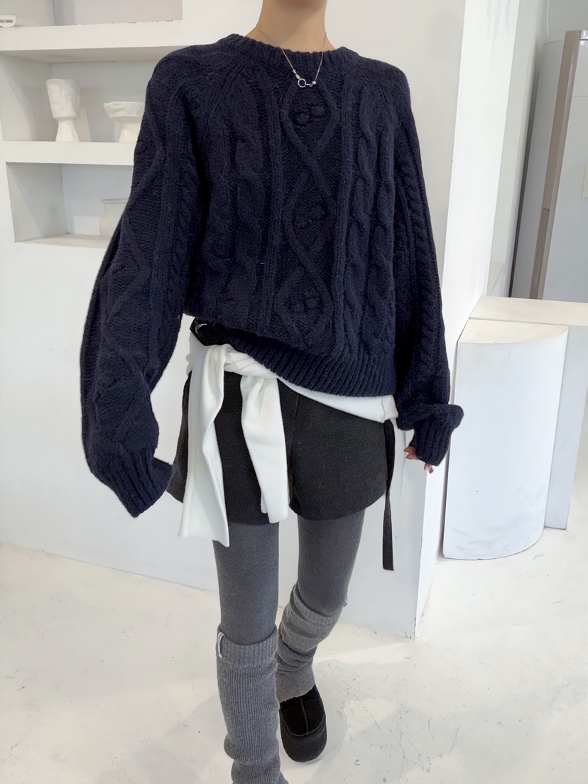 GLITTER東大門㊣直郵女士新品推薦熱賣25秋冬時尚人氣職業毛衣GLITTER毛衣