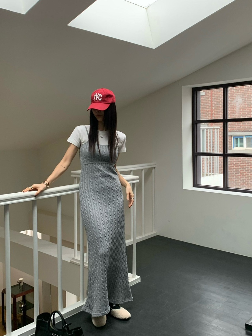 REVE CITE-L東大門㊣代購女士新品人氣職業25秋冬連衣裙長款REVE CITE連衣裙