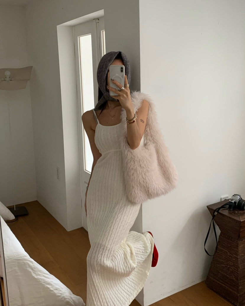 REVE CITE-L東大門㊣代購女士新品人氣職業25秋冬連衣裙長款REVE CITE連衣裙