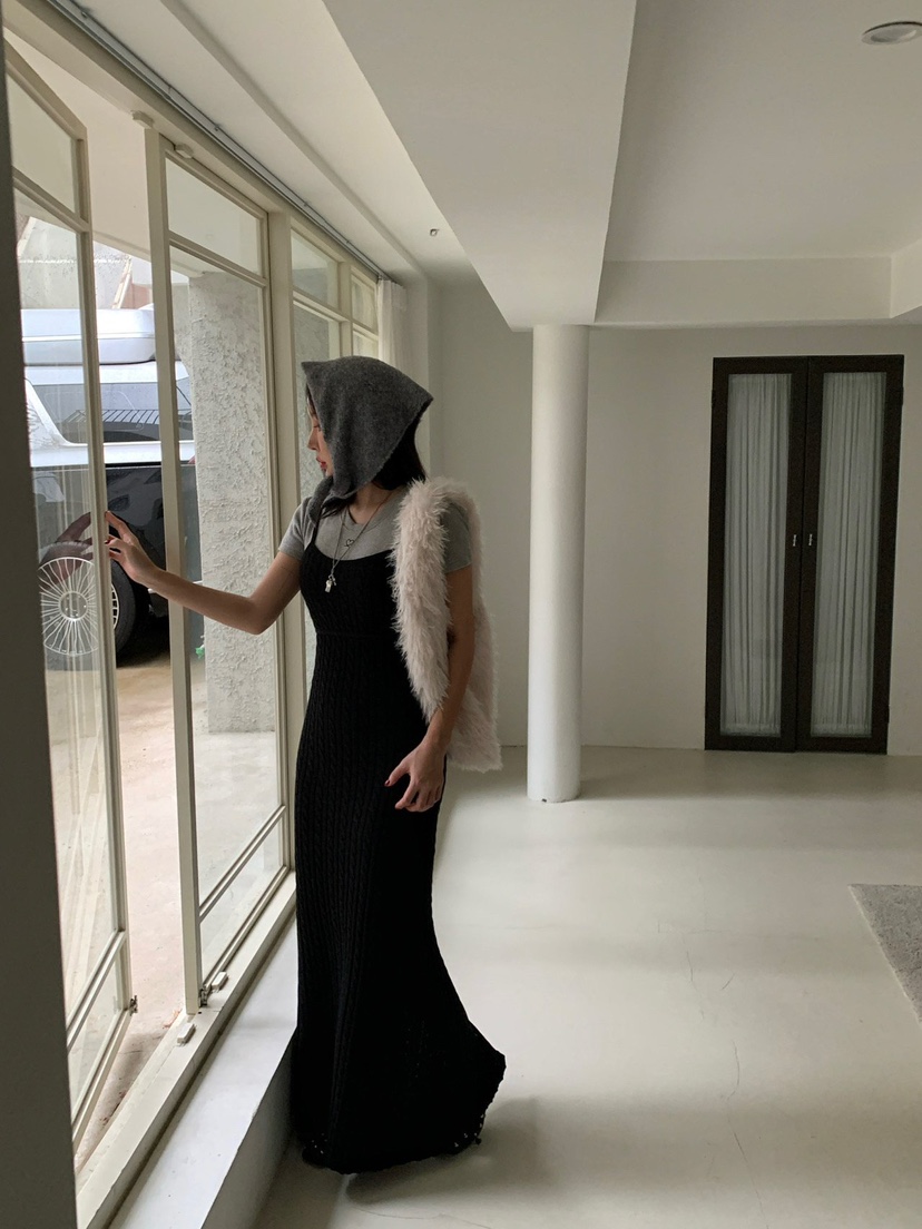 REVE CITE-L東大門㊣代購女士新品人氣職業25秋冬連衣裙長款REVE CITE連衣裙