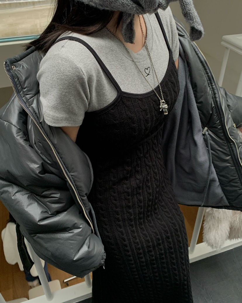 REVE CITE-L東大門㊣代購女士新品人氣職業25秋冬連衣裙長款REVE CITE連衣裙