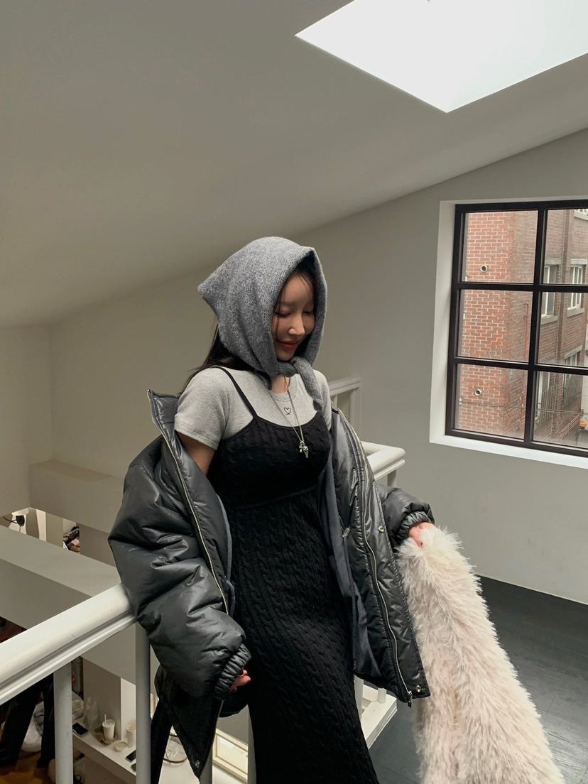 REVE CITE-L東大門㊣代購女士新品人氣職業25秋冬連衣裙長款REVE CITE連衣裙