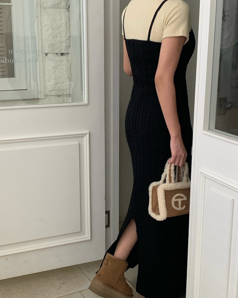 REVE CITE-L東大門㊣代購女士新品人氣職業25秋冬連衣裙長款REVE CITE連衣裙