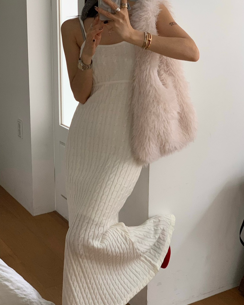 REVE CITE-L東大門㊣代購女士新品人氣職業25秋冬連衣裙長款REVE CITE連衣裙圖色2