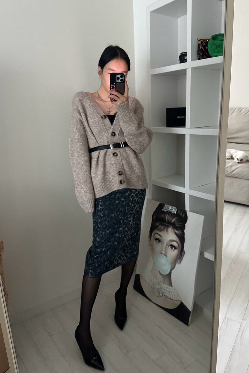 SOUIT韓國直郵㊣女士新品25秋冬推薦時尚人氣職業半身裙中短裙SOUIT by mabel-L半身裙/中短裙