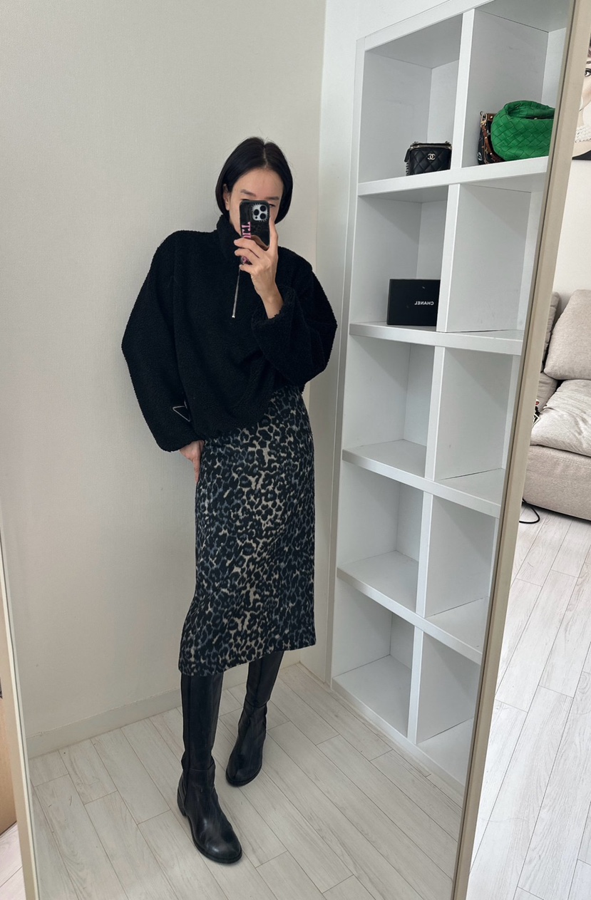 SOUIT韓國直郵㊣女士新品25秋冬推薦時尚人氣職業半身裙中短裙SOUIT by mabel-L半身裙/中短裙