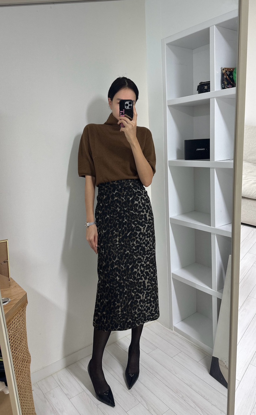 SOUIT韓國直郵㊣女士新品25秋冬推薦時尚人氣職業半身裙中短裙SOUIT by mabel-L半身裙/中短裙