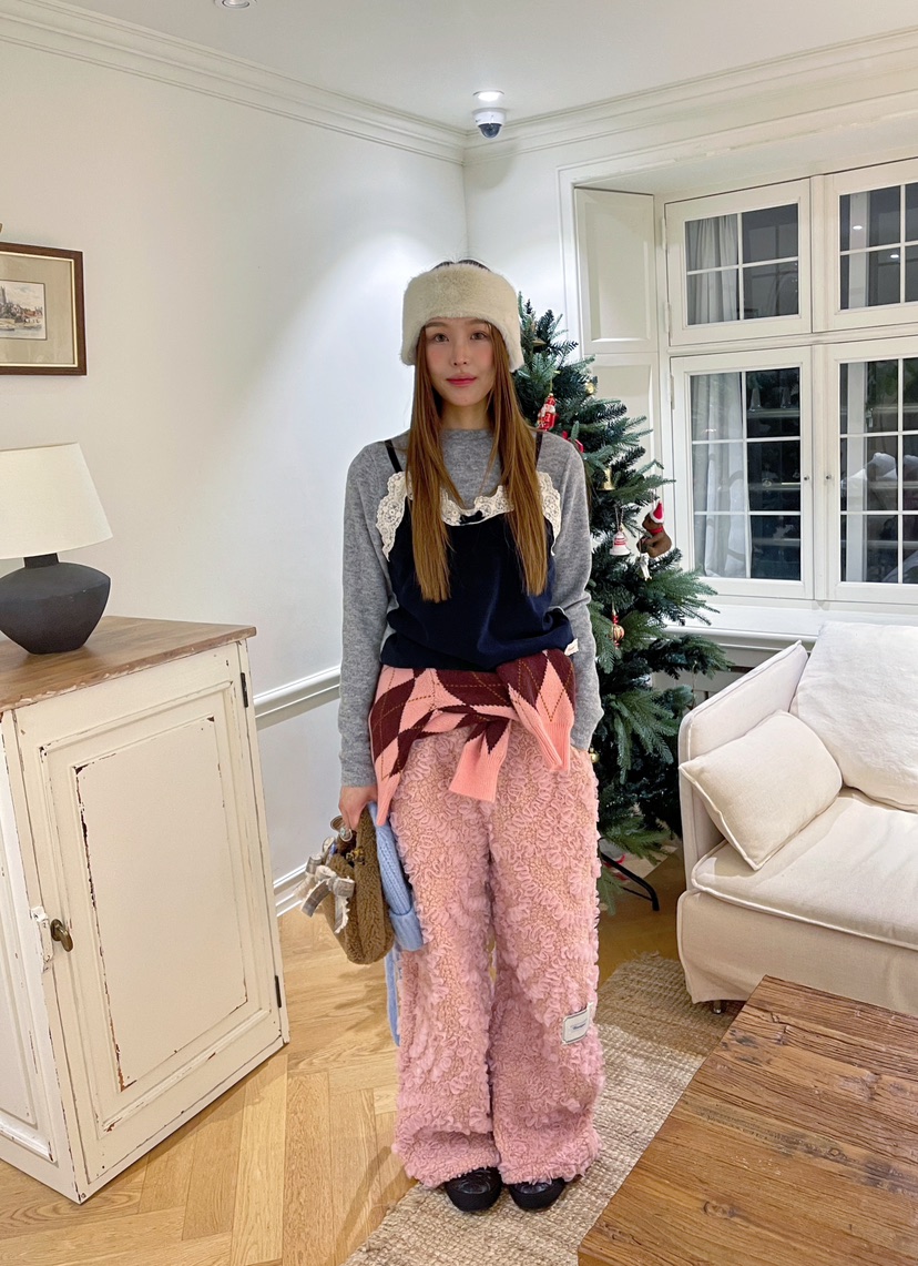 BOUTIQUE-L東大門㊣直郵女士新款休閑時尚職業25秋冬休閑褲BOUTIQUE-L休閑褲