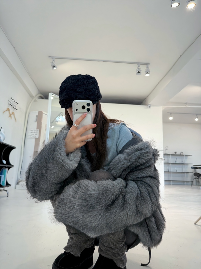 GLITTER東大門㊣直郵女士新品25秋冬職業休閑人氣時尚短款大衣GLITTER短款大衣