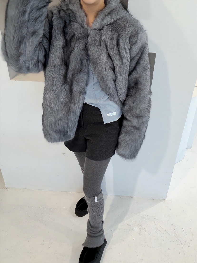 GLITTER東大門㊣直郵女士新品25秋冬職業休閑人氣時尚短款大衣GLITTER短款大衣