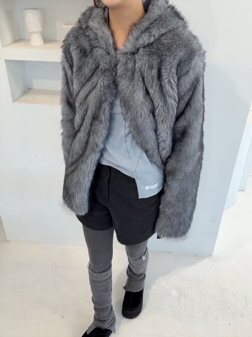 GLITTER東大門㊣直郵女士新品25秋冬職業休閑人氣時尚短款大衣GLITTER短款大衣