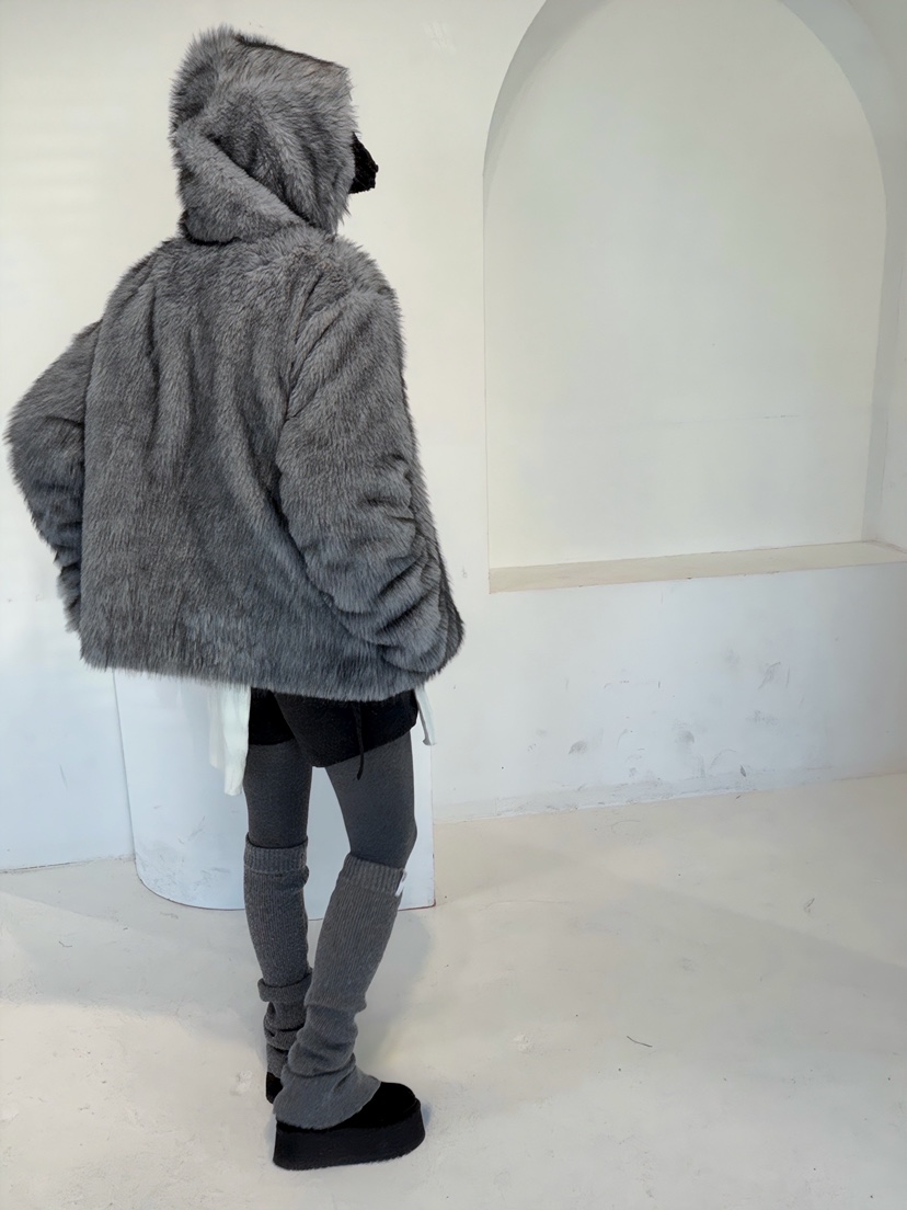 GLITTER東大門㊣直郵女士新品25秋冬職業休閑人氣時尚短款大衣GLITTER短款大衣