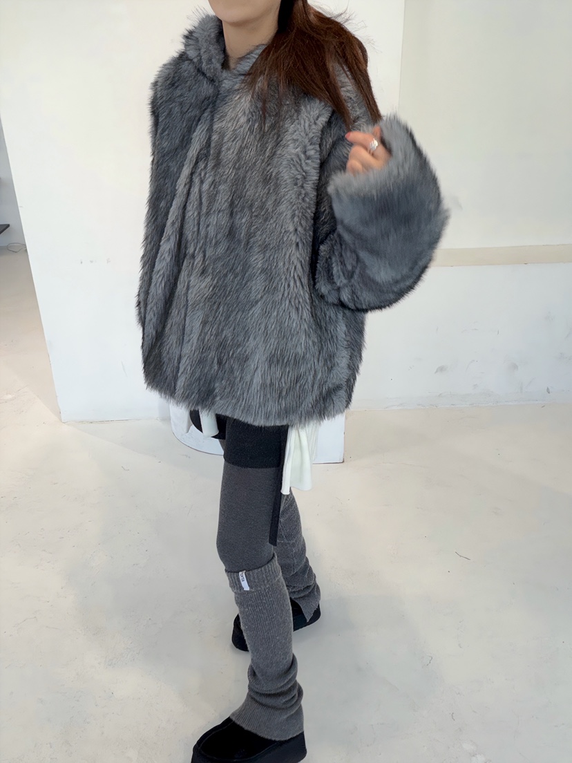 GLITTER東大門㊣直郵女士新品25秋冬職業休閑人氣時尚短款大衣GLITTER短款大衣