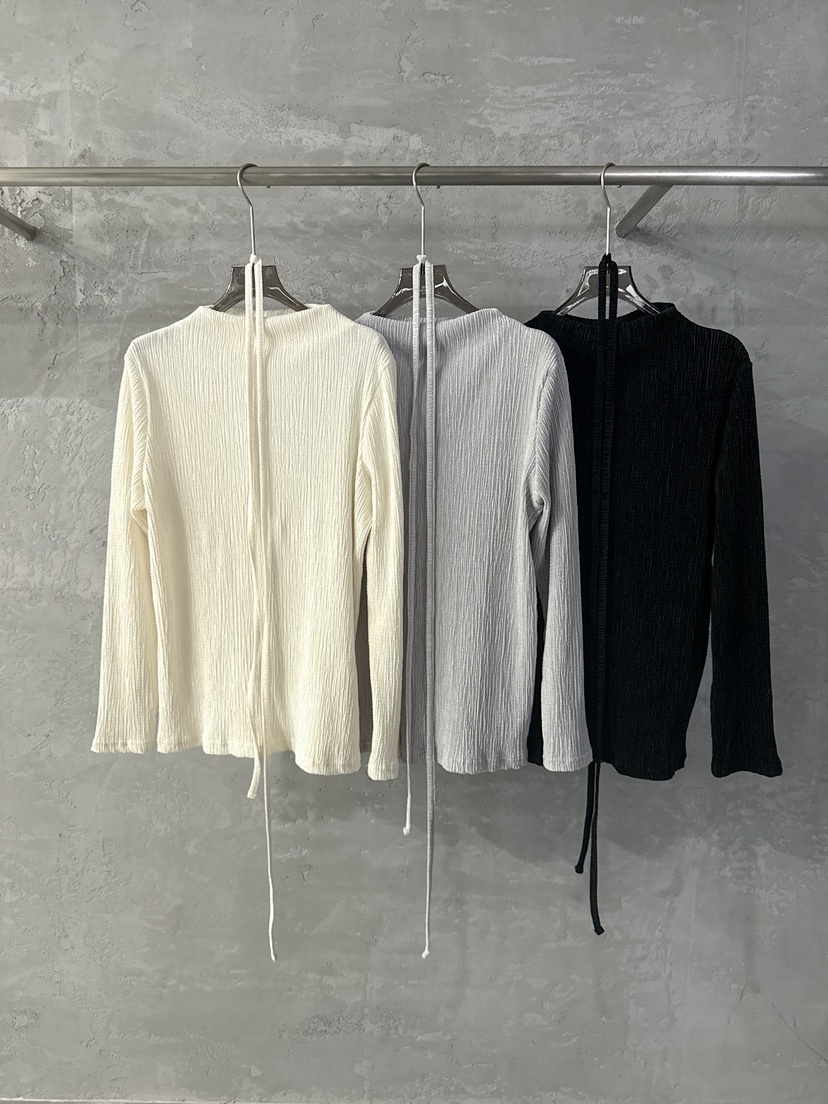 COME OPEN韓國直郵㊣女裝新品推薦時尚襯衫蕾絲衫含腰繩褶皺COMP-(COME OPEN)襯衫/蕾絲衫