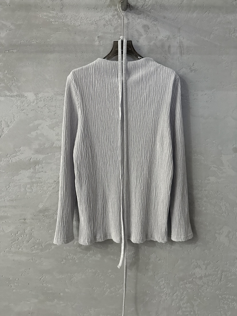 COME OPEN韓國直郵㊣女裝新品推薦時尚襯衫蕾絲衫含腰繩褶皺COMP-(COME OPEN)襯衫/蕾絲衫圖色2