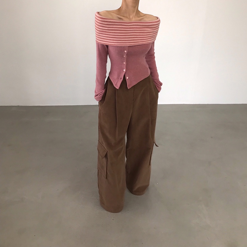 2TWO MOON東大門㊣直郵女士新款熱賣休閑推薦時尚長袖T恤露肩2TWO MOON長袖T恤