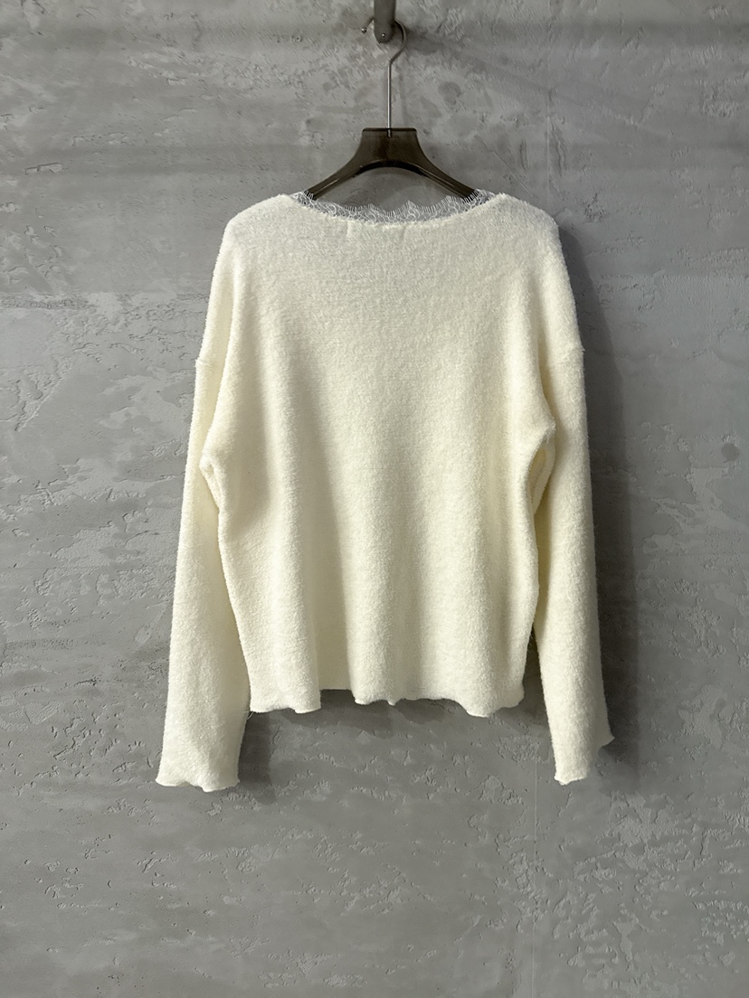 COME OPEN韓國直郵㊣女士新品25秋冬人氣熱賣時尚針織衫蕾絲COMP-(COME OPEN)針織衫