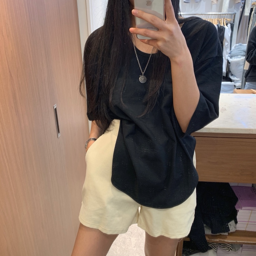 ON THE MODE韓國直郵㊣女裝新款休閑推薦人氣職業T恤毛皮ON THE MODET恤