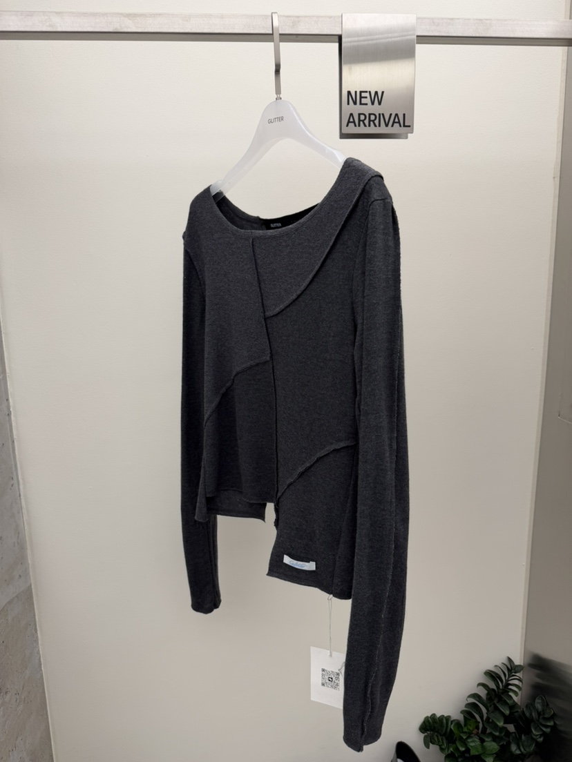 GLITTER東大門㊣實拍女裝新款25秋冬熱賣推薦職業休閑長袖T恤GLITTER長袖T恤圖色3