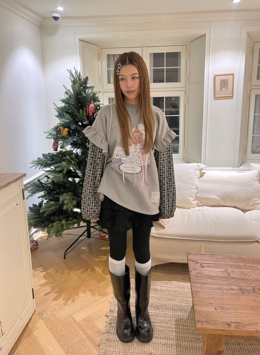 BOUTIQUE-L東大門㊣直郵女裝新品熱賣推薦休閑職業人氣衛衣BOUTIQUE-L衛衣